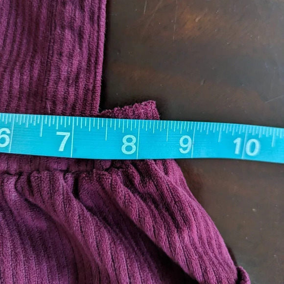 Wonder Nation ~ Baby Girl's Maroon Corduroy Jumper Size 18 months - Picture 8 of 10
